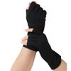 Silk Gloves, 100% Silk Fingertip Cut, Thin, Suitable for All Seasons, UV Protection, UV Protection When Going Out, Smartphone PC Operation, IC Card, Easy to Remove, Wrist Loose, Sleep, Fingerless, Skin Care, Hand Care Gloves, Black