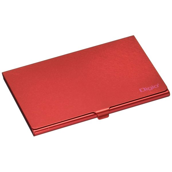 Digio2 MCC-801R SD Memory Card Case (Durable Aluminum Material) Red