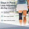EXOUS BODYGEAR Knee Brace Meniscus Tear Support For Arthritis Acl, Mcl Pain Patented 4-way Adjustable Wraparound Strap Dual Side Stabilizer For Patella Stability Size [medium]