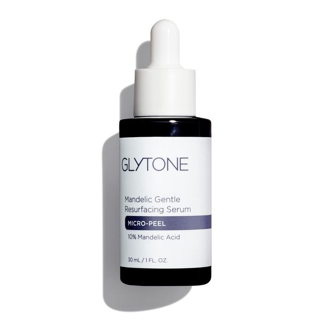 Glytone Micro-Peel Mandelic Gentle Resurfacing Serum - With 10% Mandelic Acid - For Redness-Prone Skin - Vegan, Paraben & Fragrance-Free - 1 fl. oz.