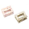 Small Tortoise Shell Square Hair Claw Hair Clip Hair Accessory 6.2cm Cute Korean Ladies (Taro)