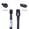 ipolex SFF-8643 to SFF-8087 Internal Mini SAS HD Cable, 100-Ohm, 0.5-m(1.6ft)