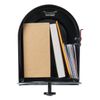Gibraltar Mailboxes Tuff Body Large Capacity Galvanized Steel Black, Post-Mount Mailbox, TB1B0000