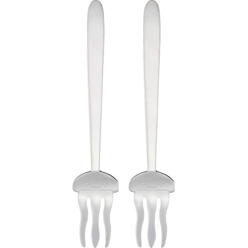 Nagao Petite Marine Stainless Steel Cutlery, Jellyfish Fork, Set of 2, Made in Japan
