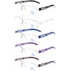 DOOViC 5 Pack Blue Light Blocking Reading Glasses Computer Readers Anti Eyestrain 1.0