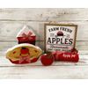 AGD Chunky Apple Pie Cider Farm Fresh Sign Tier Tray 5pc Set