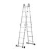 Multi-Purpose Folding Ladder 7-in-1 4 Step 15.5ft Reach Height for Work