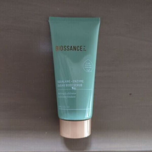 LOT OF 2 X Biossance Squalane + Enzyme Sugar Body Scrub 2oz/ 60ml