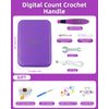 Lighted Crochet Hooks Set 2.0mm~14.0mm, 18 Sizes Digital Light Up Crochet Hooks with Case