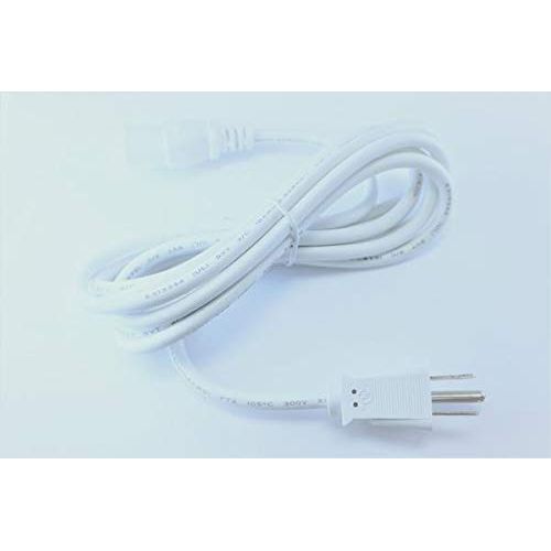 [UL Listed] OMNIHIL White 8 Feet Long AC Power Cord Compatible with Optoma GT5600