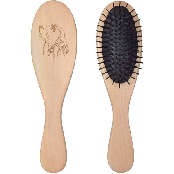 'Cocker Spaniel' Wooden Hairbrush (HA00000783)