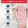 Cotton full gloves with different size and color, Pink, M