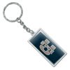 GRAPHICS & MORE Rectangle Utah State University Primary Logo Keychain in Chrome Plated Metal