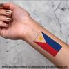 4 x 'The Philippines Flag' Temporary Tattoos (TO00014787)