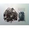 (MEDIUM SIZE) Picture Frame Strap D-Ring Hangers 100/pk PLUS #6 x 1/2" screws