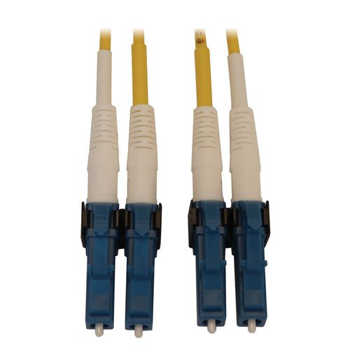 Tripp Lite Switchable Fiber Patch Cable, Single Mode Duplex, LC to LC, 9/125 OS2, 400 GbE, Yellow, LSZH Jacket, 1 Meter / 3.3 Feet, Lifetime Limited Manufacturer's Warranty (N370X-01M)