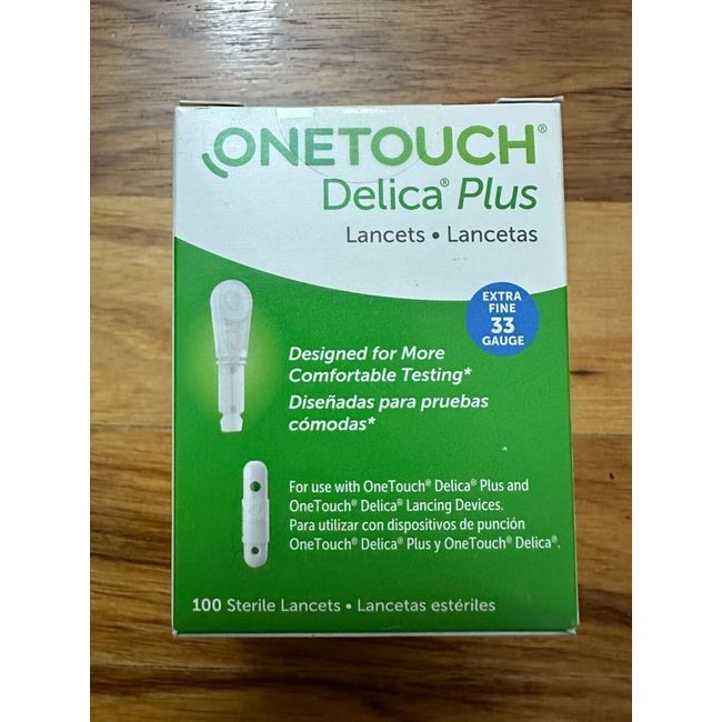 OneTouch Delica Extra Fine 33 Gauge Lancets (100 count) - Exp. 12/31/2024