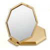 Octagonal X X Gold Feng Shui Design Compact Mirror [Mobile Mirror with 10 X Magnifying Eye Makeup, such as fine and Cosmetic Mirror]