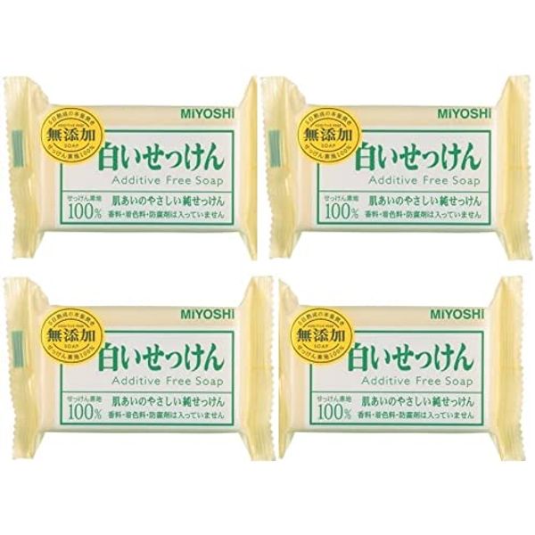 [Bulk Purchase] Additive-free white soap 1 piece pillow 108g x 4 pieces