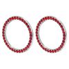 X AUTOHAUX 2pcs Car Engine Start Stop Ring Push Start Button Knob Trim Ring Red