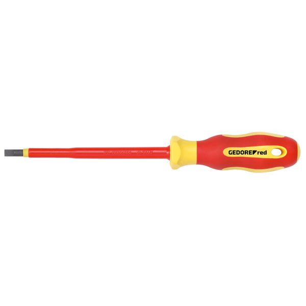 GEDORE Red VDE Screwdriver for Slotted Screws Blade Width 2.5 mm