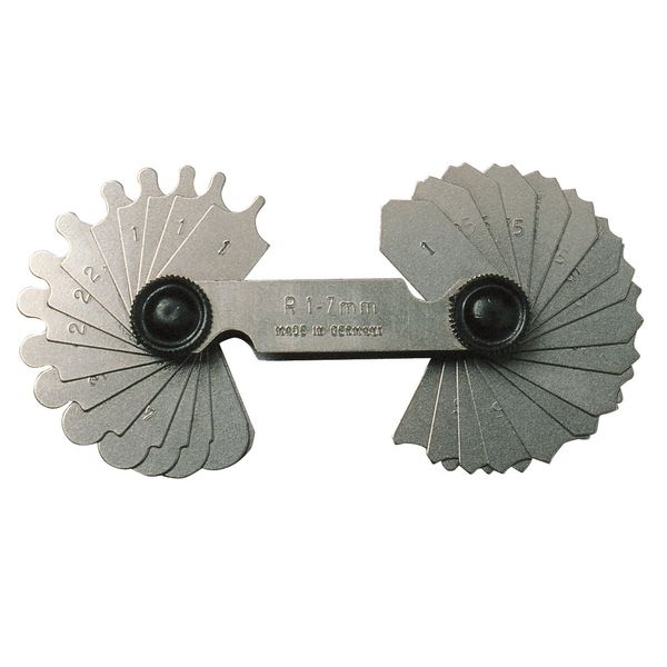 CNC QUALITÄT Radius Template Concave and Convex Radius Gauge Radius 15.5-25.0 mm