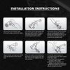 5 Pattern Multi-Function Massage Wall Mount Handheld Shower Head Chrome