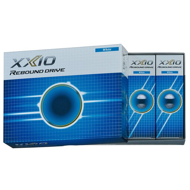 Dunlop Golf Balls XXIO REBOUND DRIVE 2021 Model, One Dozen (12 Pack) White XNRDWH