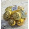 12 Pastel Gold  Marbleized Plastic Easter Egg Vase Filler Spring Home Decor 2.5”