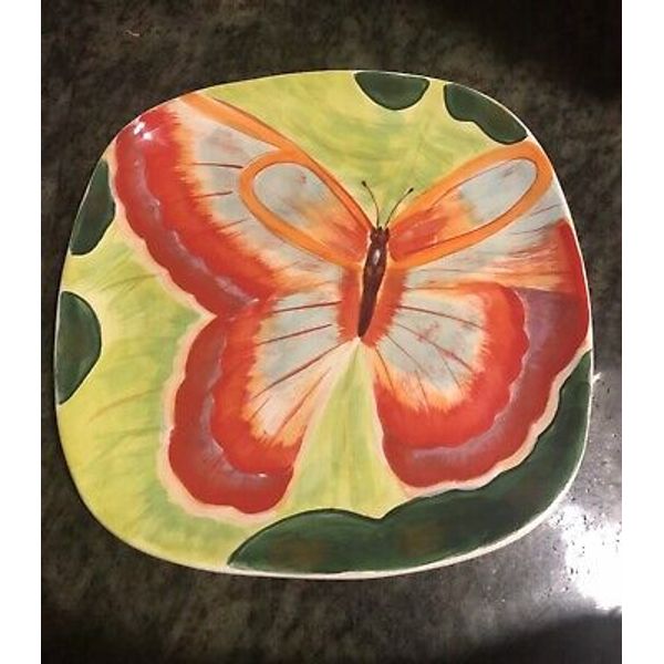 Butterfly Serving Tray Platter Home Essentials & Beyond Free Flight Made In PRC