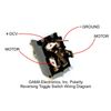 30 Amp Toggle Switch Polarity Reversing DC Motor Control - Maintained - 28PR-MTD