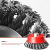 10pc 2-3/4" Twist Knot Wire Wheel Cup Brush 5/8" Arbor Grinder for Angle grinder