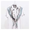 Scarves Satin Girls Silk Scarf Silk Small Square Scarf 88 cm Autumn and Winter Literary Temperament Scarf Women Japanese