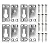 ONEBO 4 Sets of Bed Rail Brackets, Bed Frame Connectors, Bed Brackets Corner, Suitable for Fixing Bed Frames, Bed Corners, etc. (Length*Width: 6.2cm*2.5cm)