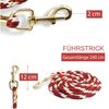 Pferdelinis Horse Lead Rope, Red, 3 Meters, Geometric Pattern