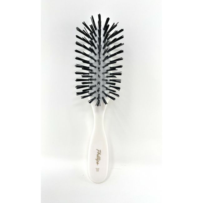 Phillips Brush 31 Nylon Bristles Hair Brush 7 Row Style Brush Teasing Brush Wht