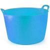 75 Litre Extra Large Flexi Tub Versatile Multi Purpose Flexible Rubber Storage Container Bucket (Blue)
