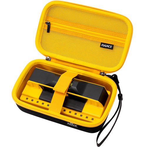 RAIACE Hard Storage Case Compatible with Franklin Sensors ProSensor 710PRO / for 710 Professional Stud Finder, With Mesh Pocket for Accessoires. (case only) - Yellow Lining