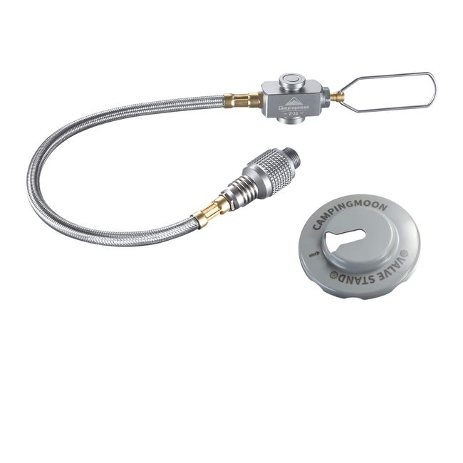 CAMPING MOON Z21-25 Single Burner Multi Gas Hose Line with Balp, Screw-in OD Can Specifications, Liquid Release Stand