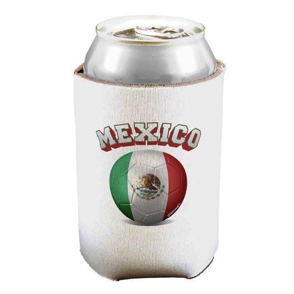 TOOLOUD Soccer Ball Flag - Mexico Can/Bottle Insulator Cooler - 2 Pack