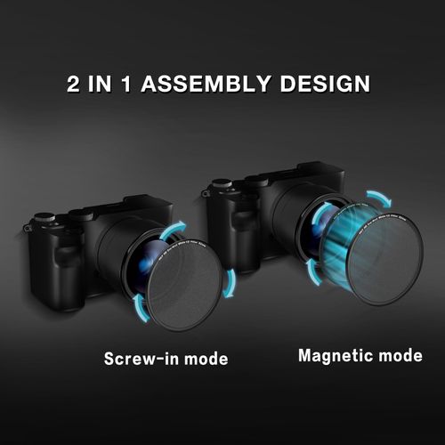H&Y 82mm White Mist Filter Lens Filter Mist White 1/2 Diffusion Filter Camera Lens Filter Dreamy Fog Effect with Magnetic Adapter Ring, EVO Series