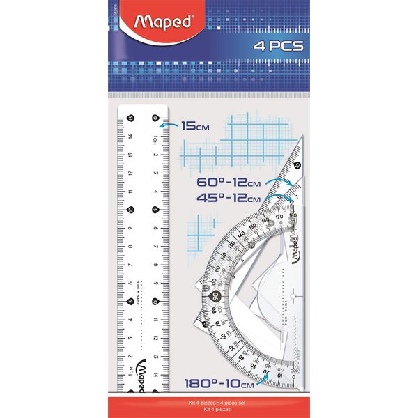 Maped 15Cm 4 Piece Geometry Start Kit (Single Item) 242815