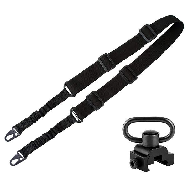 BOOSTEADY Two Point Sling with QD Swivel, Gun Sling, Lightweight Gun Strap