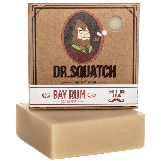 Dr. Squatch All Natural Bar Soap for Men, 3 Bar Variety Pack, Pine Tar,  Cedar Citrus and Bay Rum