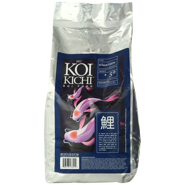 IKU KOI KICHI Wheat Germ Koi Fish Food, 5-Pound