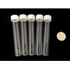 10ml Plastic Test Tubes vials Sample containers Powder Craft with White Screw caps (50)