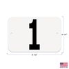 Hodges Badge Company Small Rectangular Equestrian Numbers with String - 50 Set (Numbers 101-150)