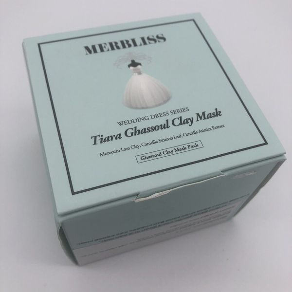 Merbliss Tiara Ghassoul Clay Mask, 186 Gram Wedding Dress Clay Mask KBeauty