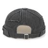 Initlove Mens Docker Cap Patch Brimless Hat Skullcap Retro Beanie Hat Black
