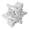 CybrTrayd Snowflake "A" Cookie Cutter with Cutouts, 3", Silver